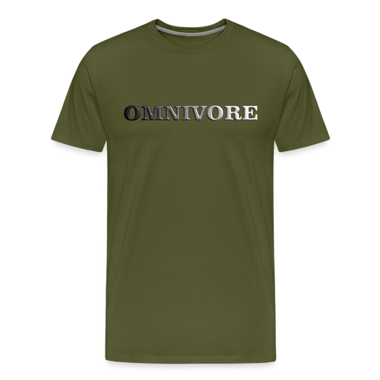 Omnivore- Men's Premium T-Shirt - olive green
