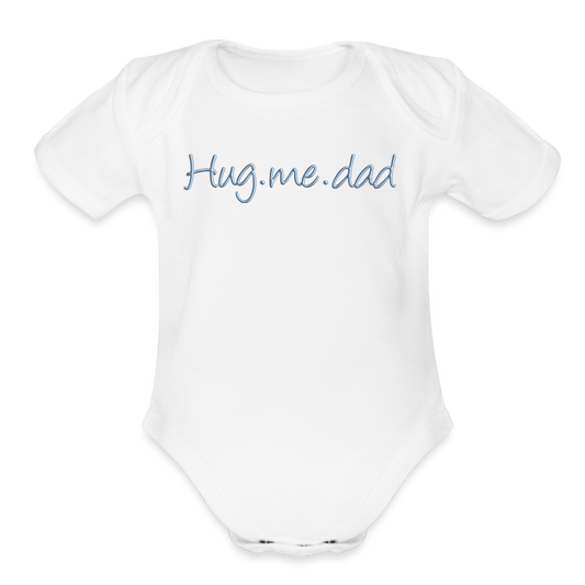 Organic Short Sleeve Baby Bodysuit - white
