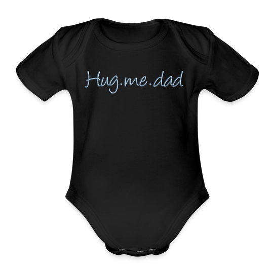 Organic Short Sleeve Baby Bodysuit - black